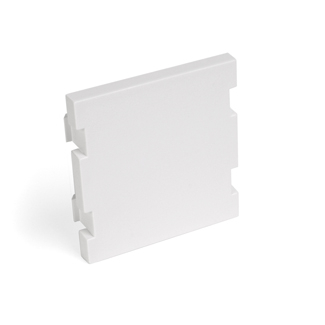 Product image for Insert blank module 2 units high white