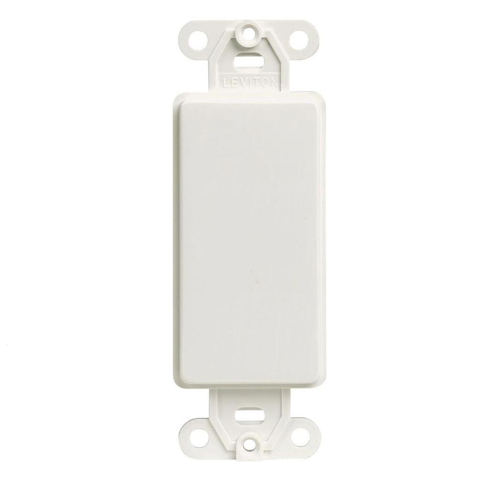 Product image for 1-Gang Decora Blank Insert, White