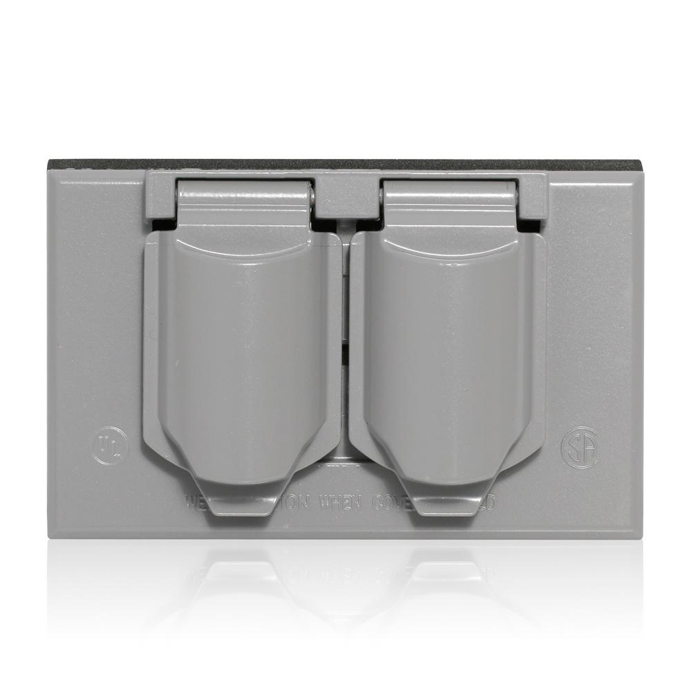 Product image for 1-Gang Weatherproof Cover, Gray