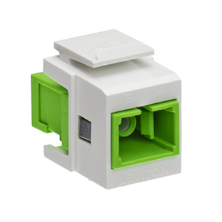 Product image for QUICKPORT™ Simplex SC Adapter, SM/APC, zirconia ceramic, female front/back,