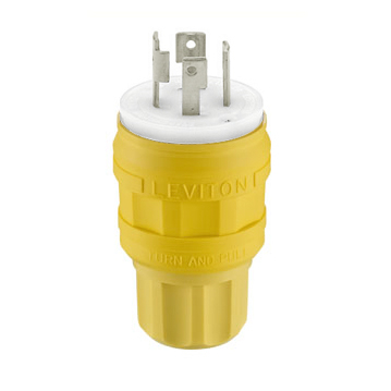 Product image for Plug locking 3P 4W 250V 30AMP yellow