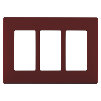 Product image for Wall plate snap-on polymer 3G deep garnet