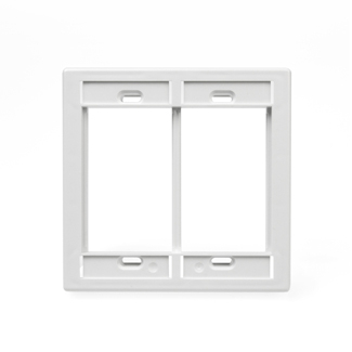 Product image for Cover plate MOS 2 gang 2 holes white