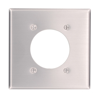Product image for Wallplate standard 2-gang aluminium