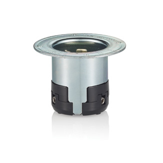 Product image for Inlet locking flanged 3P 4W 250VDC/600VAC 50AMP grey