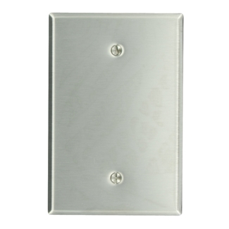 Product image for Wallplate oversize 1-gang no device SS