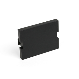 Product image for Insert blank module 1.5 units high black