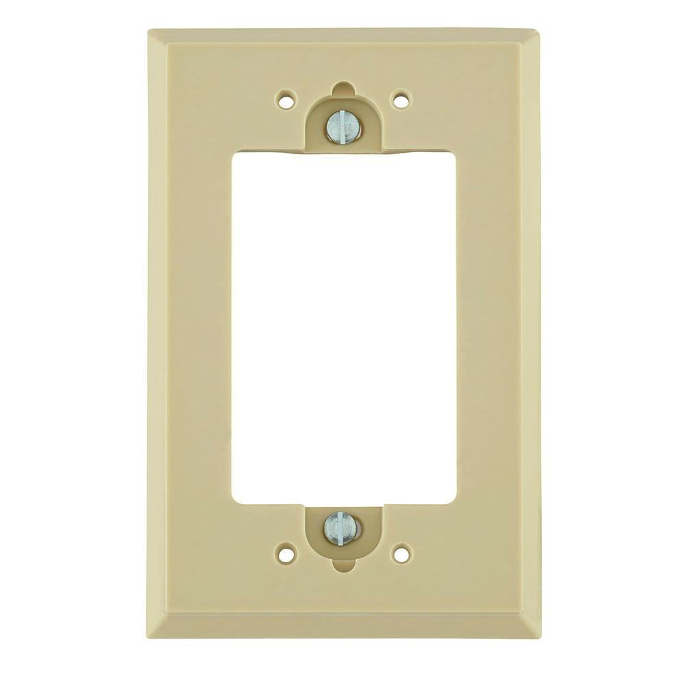 Product image for Extender wallbox shallow ivory for GFCI