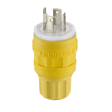 Product image for Plug locking 3P 4W 125/250V 30AMP yellow