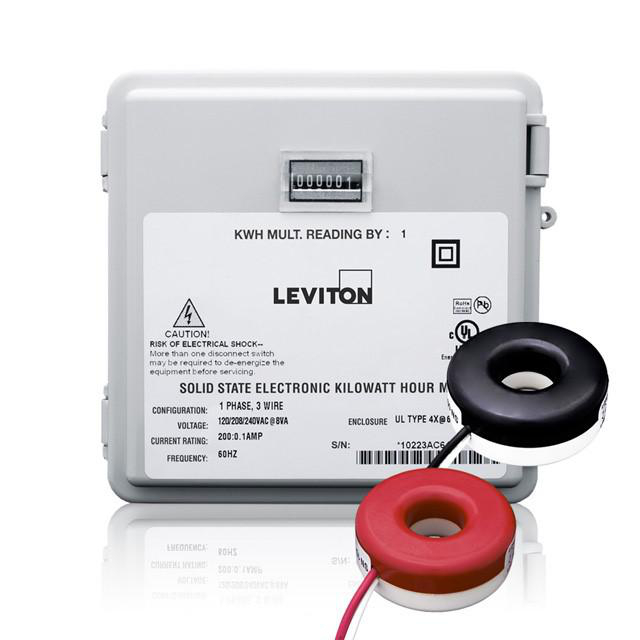 Product image for Submeter, Mini Meter, Outdoor, Surface Mount, 120/208/240V, Max 200A, (2) Solid