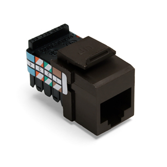 Product image for Connector UTP USOC 8P8C plastic brown