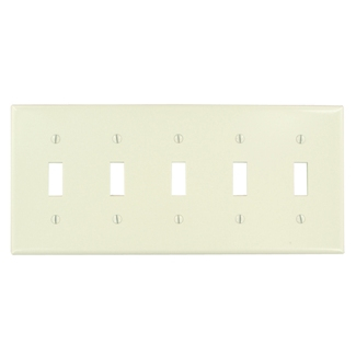 Product image for Wallplate standard toggle switch 5G lt almond