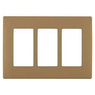 Product image for Wall plate snap-on polymer 3G warm caramel