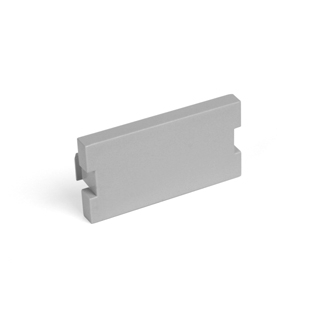 Product image for Insert blank module 1 unit high grey