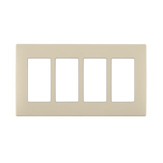 Product image for Wall plate snap-on polymer 4G whispering wheat