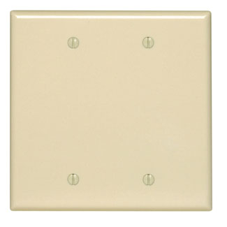 Product image for Wallplate midway 2-gang thermoset ivory