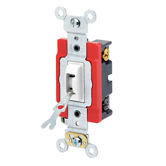 Product image for Switch toggle tamper-resistant 4-way 20A 120/277VAC white