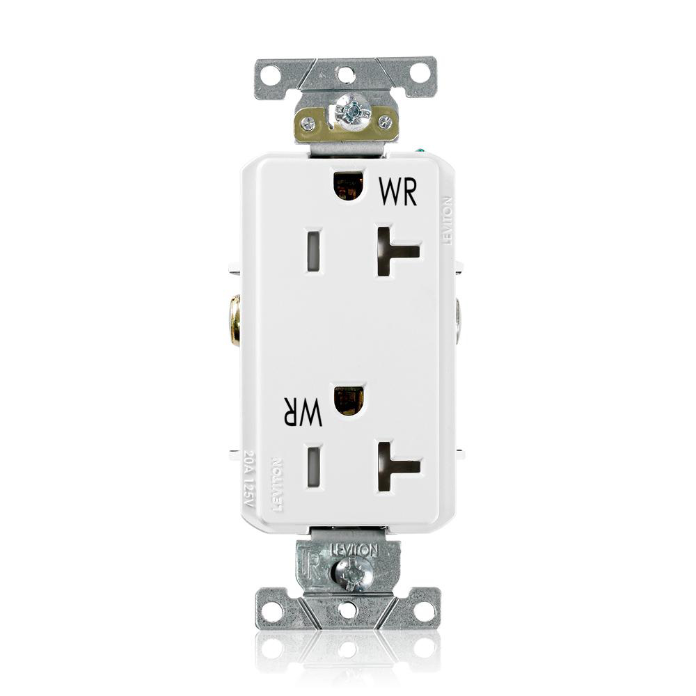 Product image for Weather- and Tamper-Resistant Duplex Receptacle, 20 Amp, 125 Volt