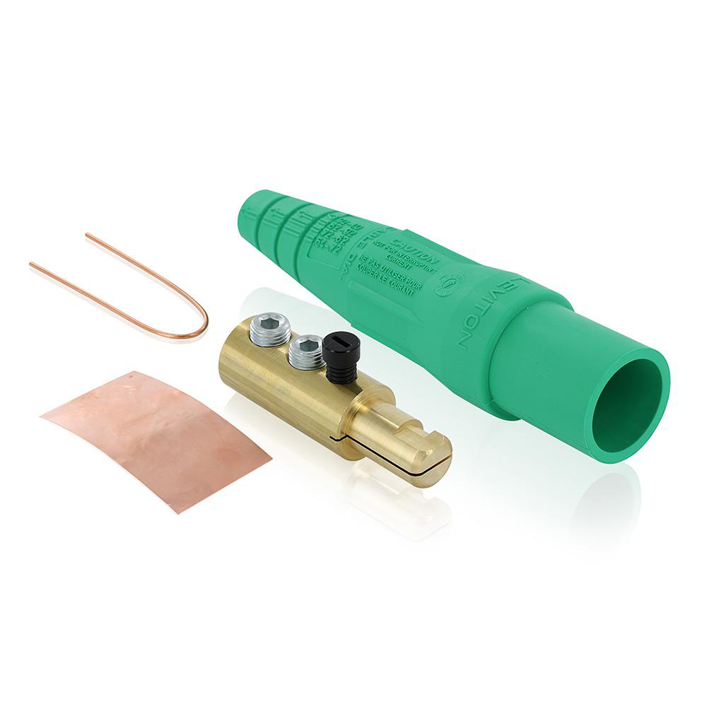 Product image for Male Plug, 2/0 - 4/0 AWG, Double Set Screw Termination