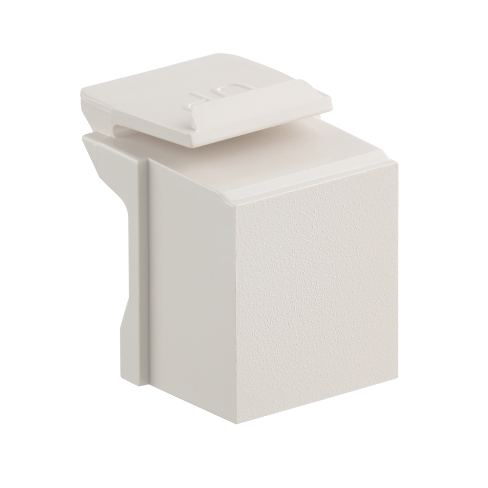 Product image for Insert blank module bnc light almond quickport