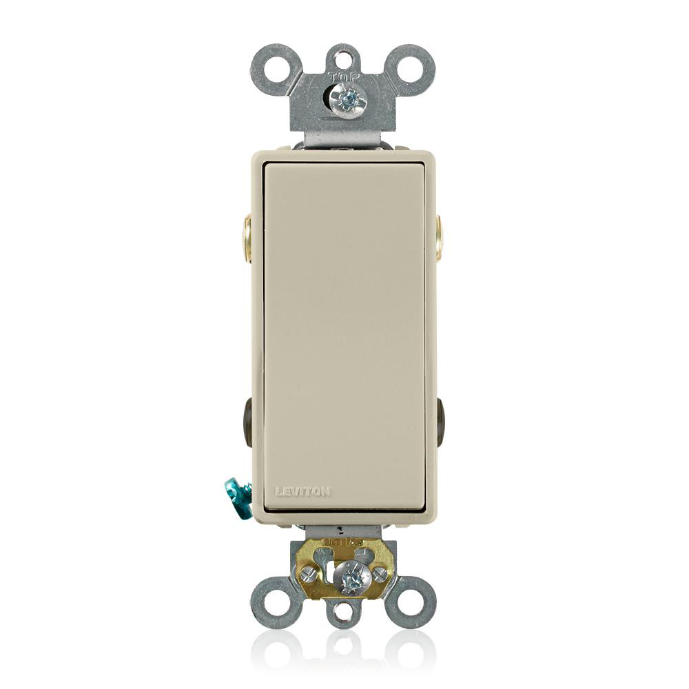 Product image for Switch rocker commercial AC quiet 4-way 120/277V 20AMP ivory