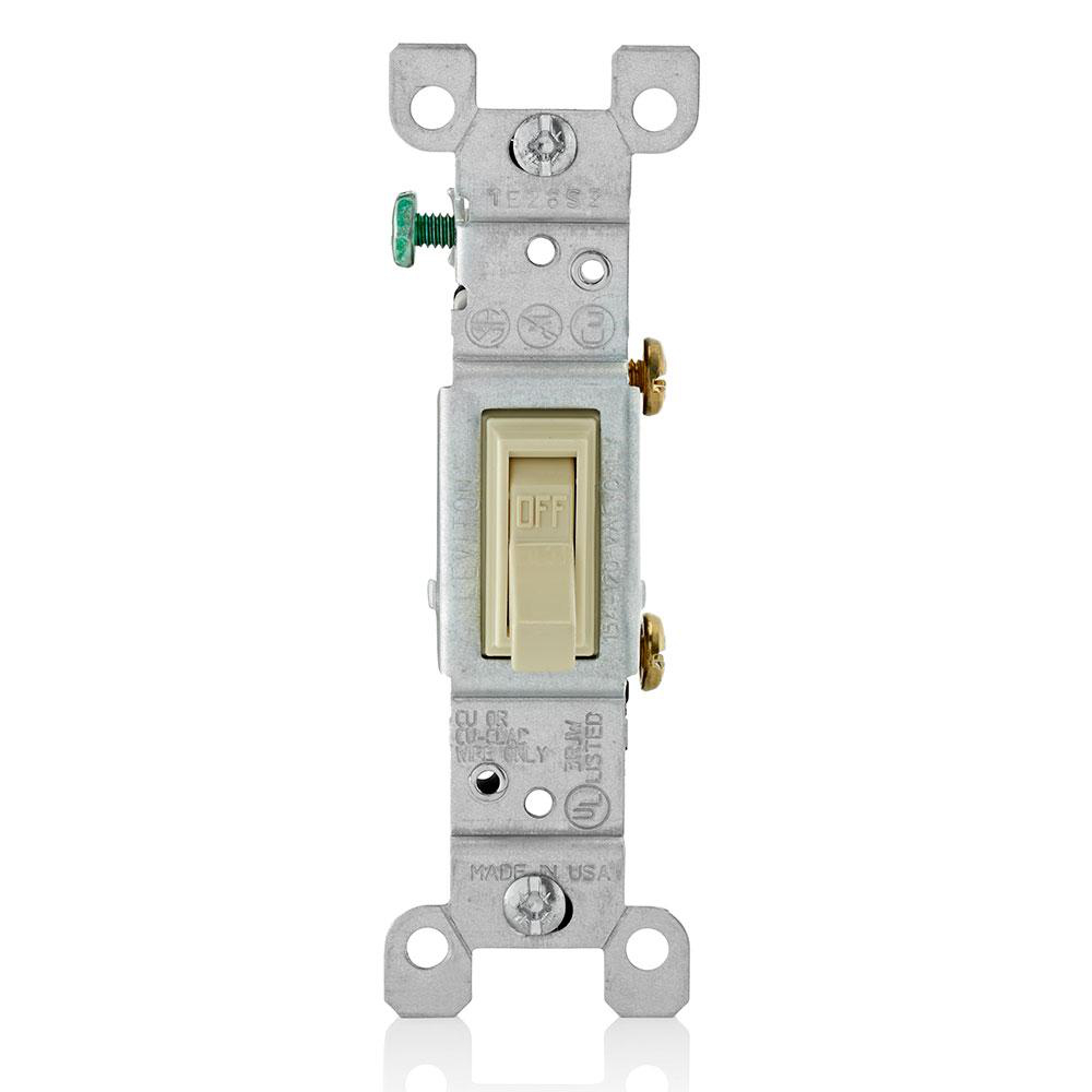 Product image for LEVITON 1451-2I UL VERSION CP IV SW TGL SP 15A120VAC