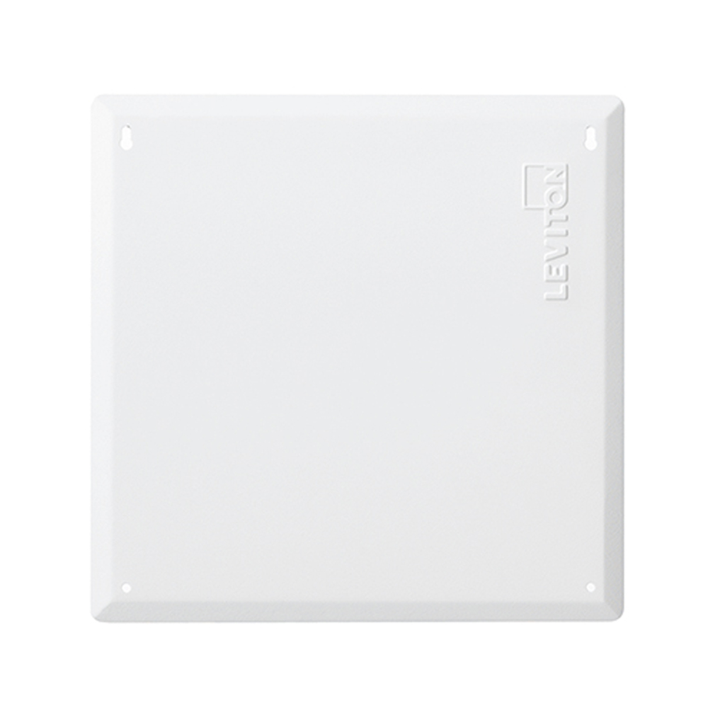Product image for 14" Structured Media Flush Mount Cover, Metal, White