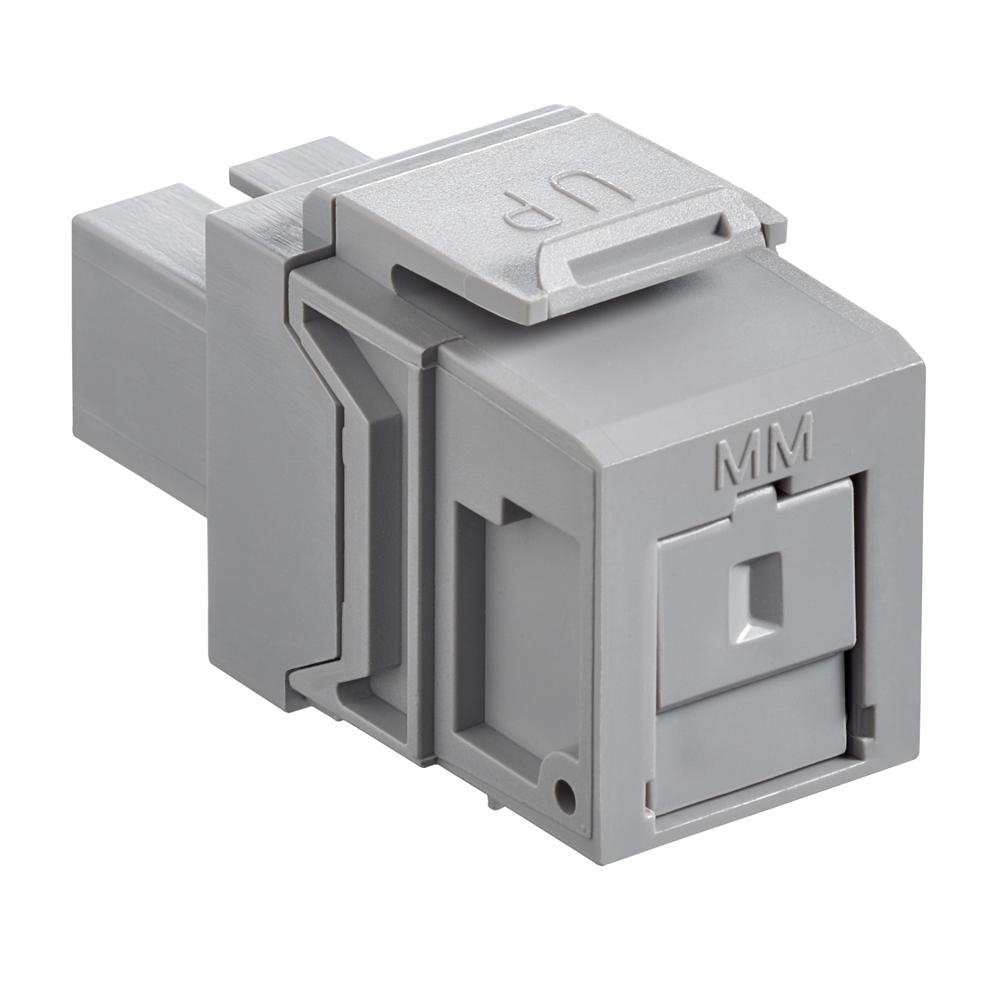 Product image for QUICKPORT™ Multimode Simplex SC Fiber Optic Adapter Module, Phosphor Bronze,