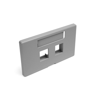 Product image for Faceplate modular furniture 2port gry
