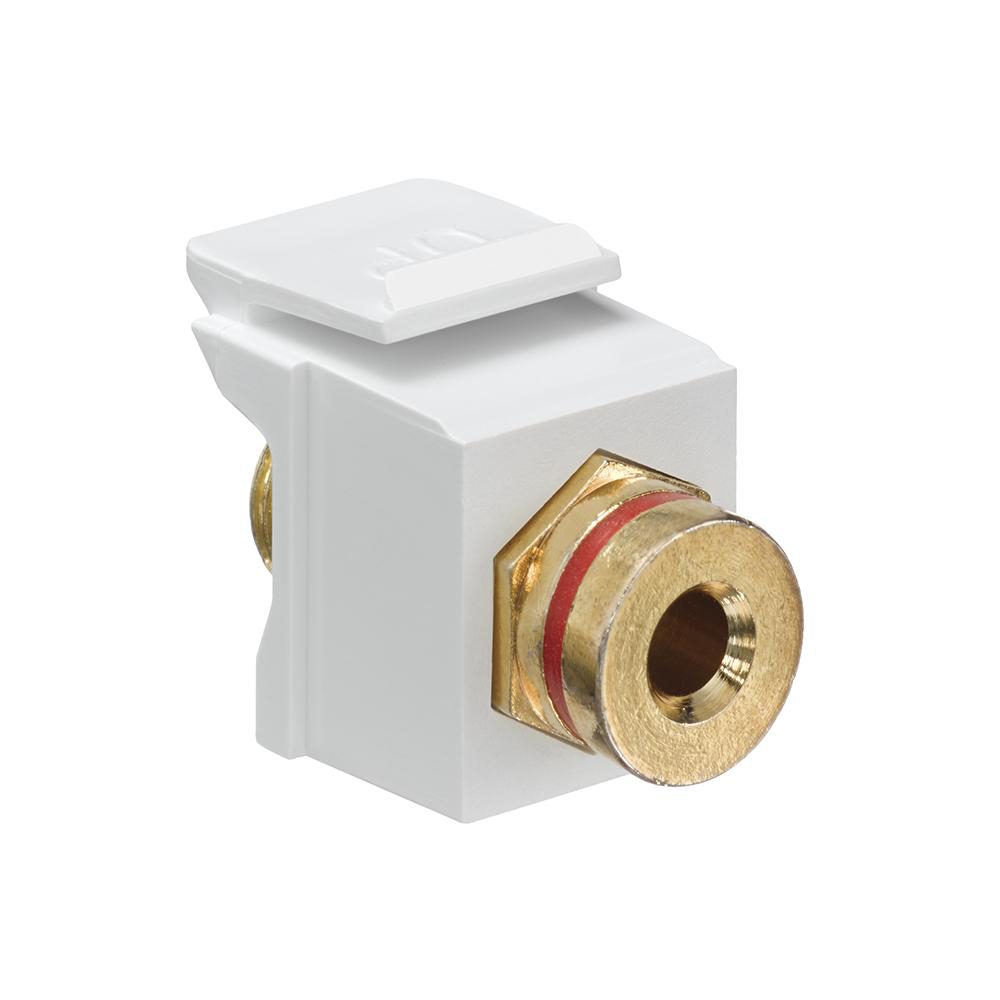 Product image for Connector A/V USB banana jack feedthrough white