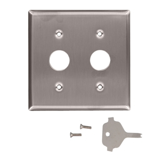 Product image for Wallplate standard 2-gang keylock power switch 430SS