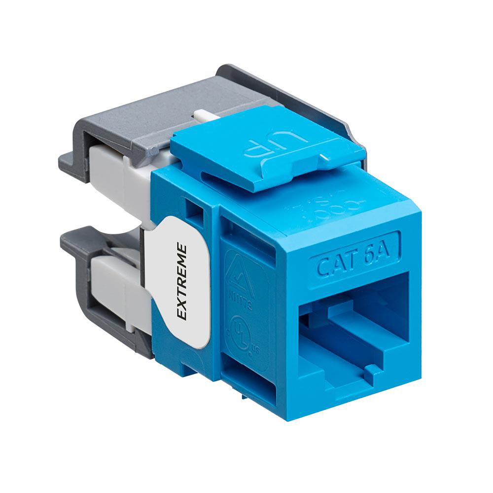 Product image for Connector channel rated CAT-6A blue