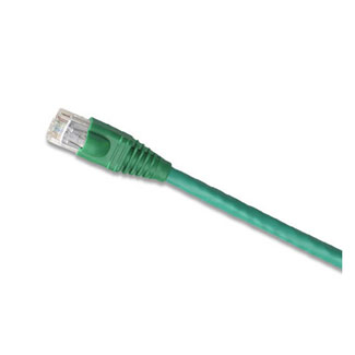 Product image for Cord patch 8-position CAT-5e UTP green 3'