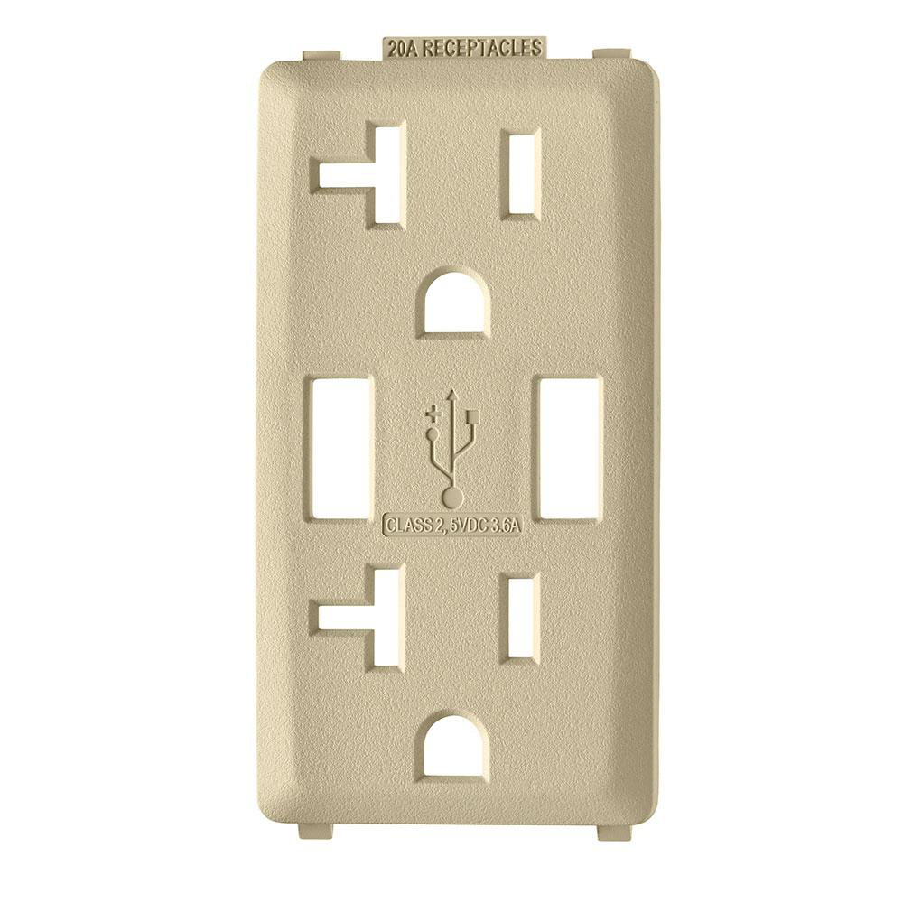 Product image for RENU® 20 Amp USB Charger/Tamper-Resistant GFCI Outlet/Receptacle Color Change