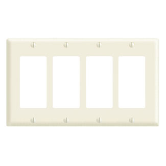 Product image for Wallplate Decora/GFCI device 4G thermoset brown