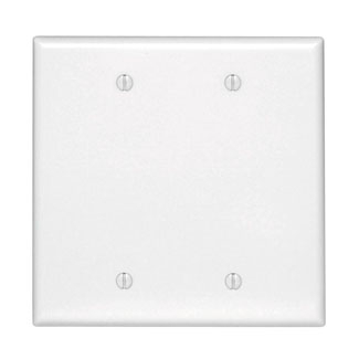 Product image for Wallplate midway 2-gang thermoset white