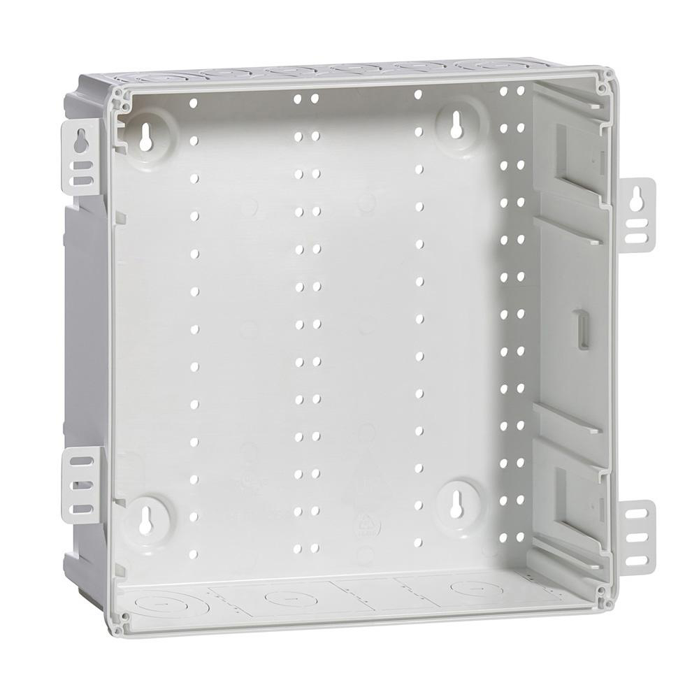 Product image for 14" Wireless Structured Media Enclosure, Plastic, White