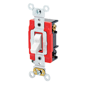 Product image for Switch toggle industrial 3way 120/277V 20A white