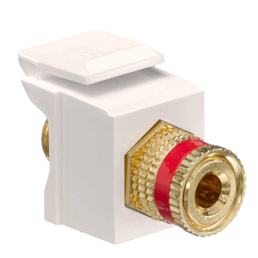 Product image for Connector binding post red Stripe quickport