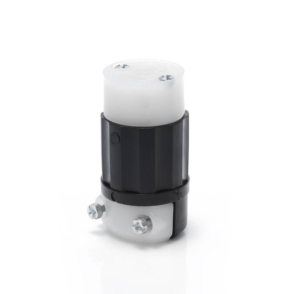 Product image for Connector locking 2P3W 125V 15A black-white