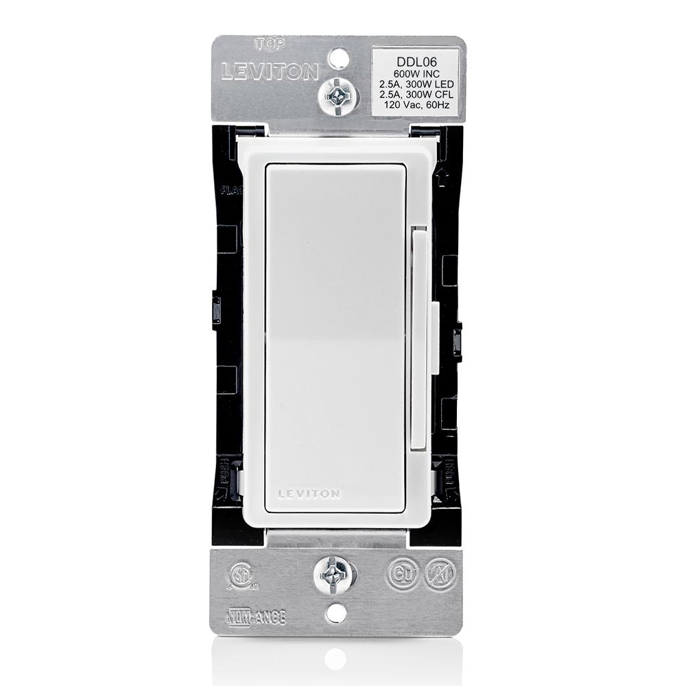Product image for Decora Digital LED Dimmer Switch, 300W Dimmable LED, 600W Incandescent, Single