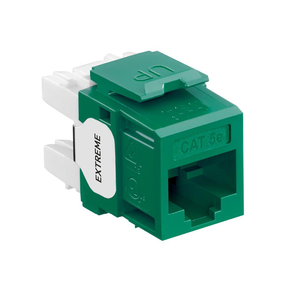 Product image for Connector Cat5e+ utp green gigamax