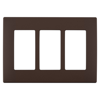 Product image for Wall plate snap-on polymer 3G walnut bark