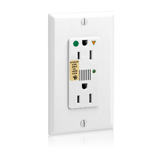 Product image for Receptacle straight Decora 2P3W 125V 15A white