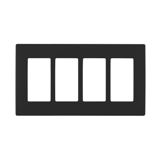 Product image for Wall plate snap-on polymer 4G onyx black