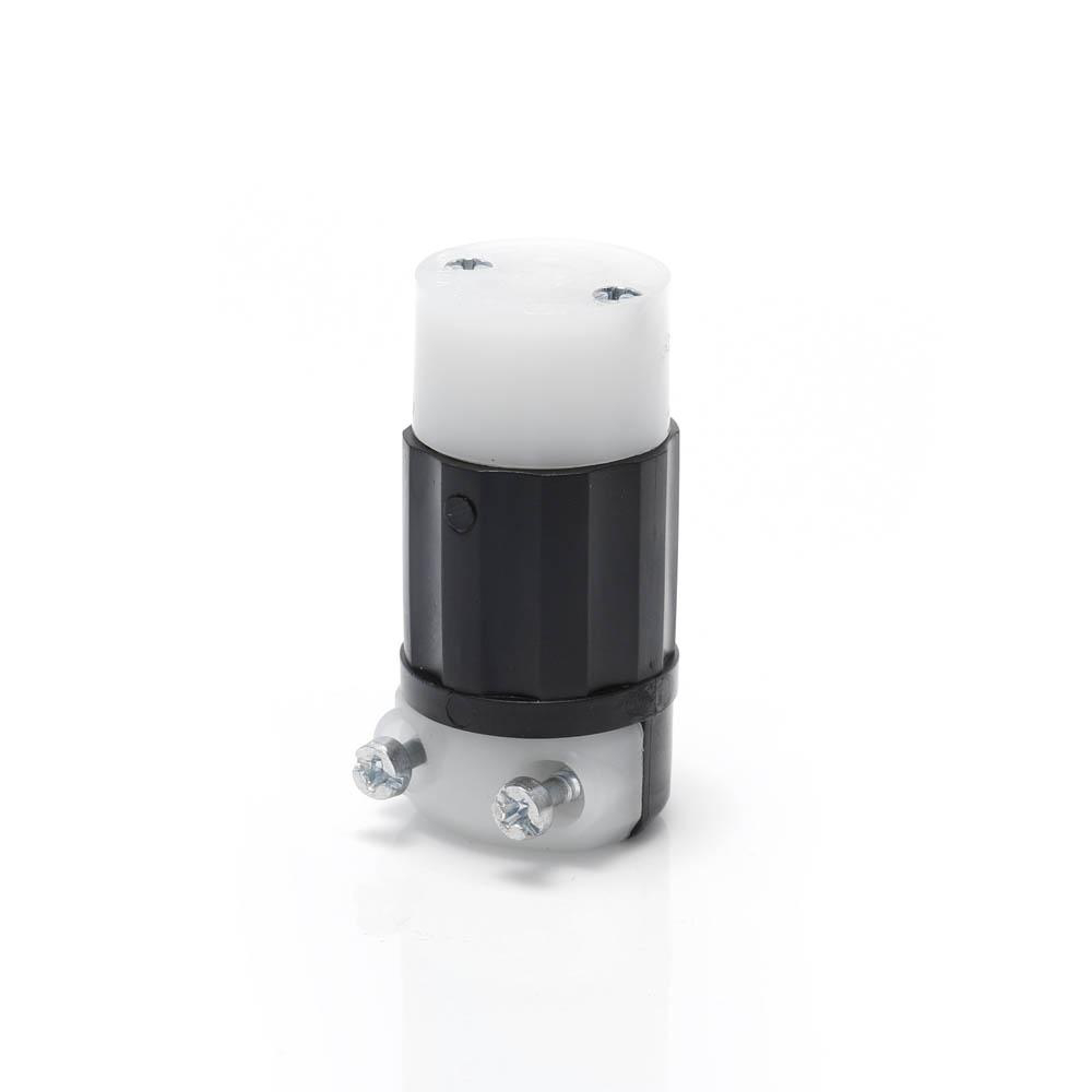 Product image for Connector locking 2P2W 125V 15A black-white