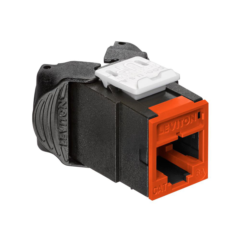 Product image for ATLAS-X1™ Cat 6A UTP QUICKPORT™ Jack, Orange