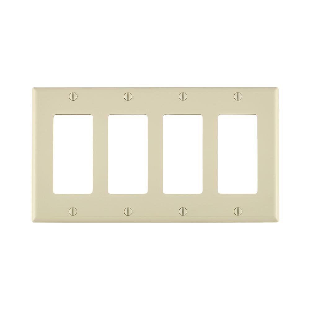 Product image for Cover plate decora 4 gang alm lite