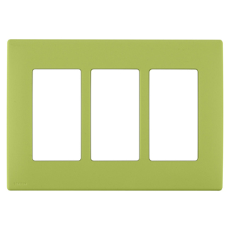 Product image for Wall plate snap-on polymer 3G granny smith apple