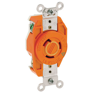 Product image for Receptacle L5-20R twlo iso 2P3W 20A 125V ora